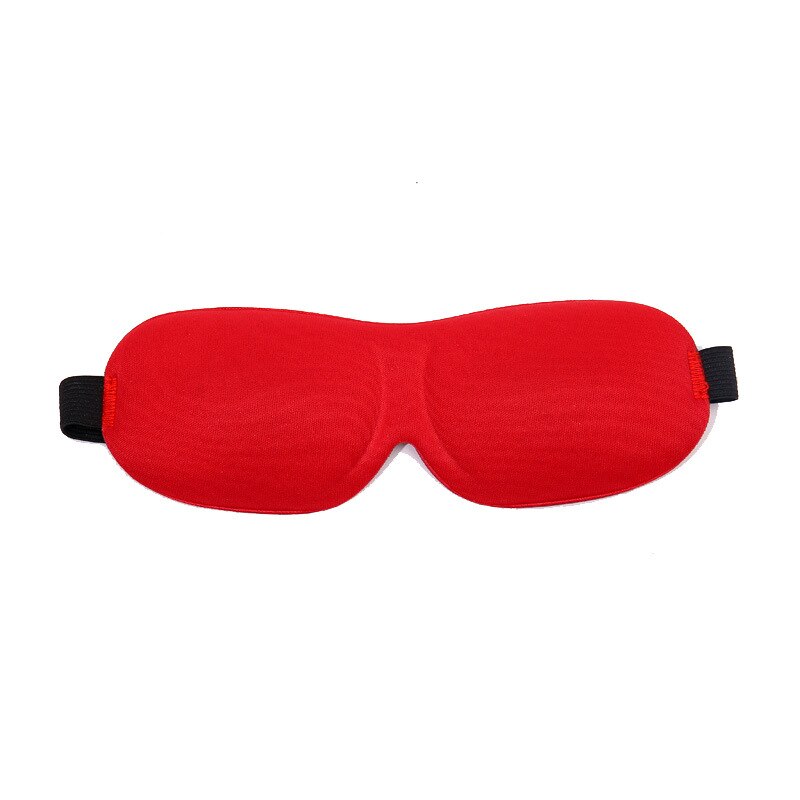 1Pcs 3D Sleep Mask Natural Sleeping Eye Mask Eyeshade Cover Shade Eye Patch Women Men Soft Portable Blindfold Travel Eyepatch: RED