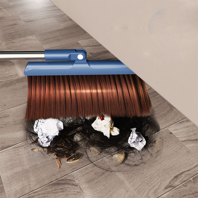 Sweeping Broom, Household Broom, Household Indoor, Foldable Dustpan, Magnetic Suction Buckle, Can Stand and Sweep Hair Without