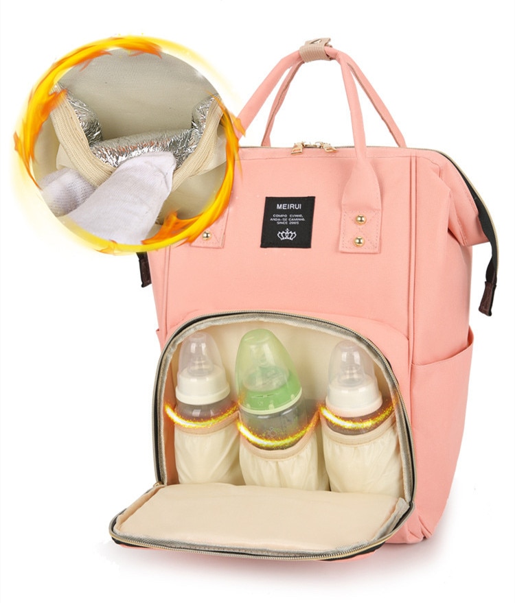 Cartoon Bear Diaper Bag Mummy Backpack Large Capacity Baby Stroller Bag Waterproof Oxford Handbag Maternity Nursing Nappy Bag