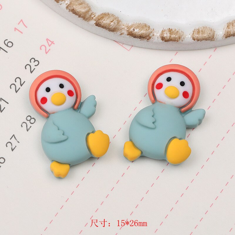 Jy 100 Stks/partij Speelgoed Pinguïn Beer Sieraden Cup Haaraccessoires Telefoon Case Koelkast Shell Patch 5 Soorten KT3137