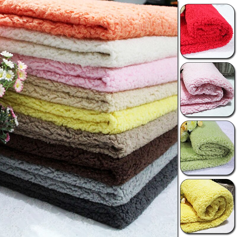 100 brede katoenen fluwelen pluche stof zachte warme poppenhuisdierkleding handschoenvoering verdikte lamswol stof doe-het-zelf naaien
