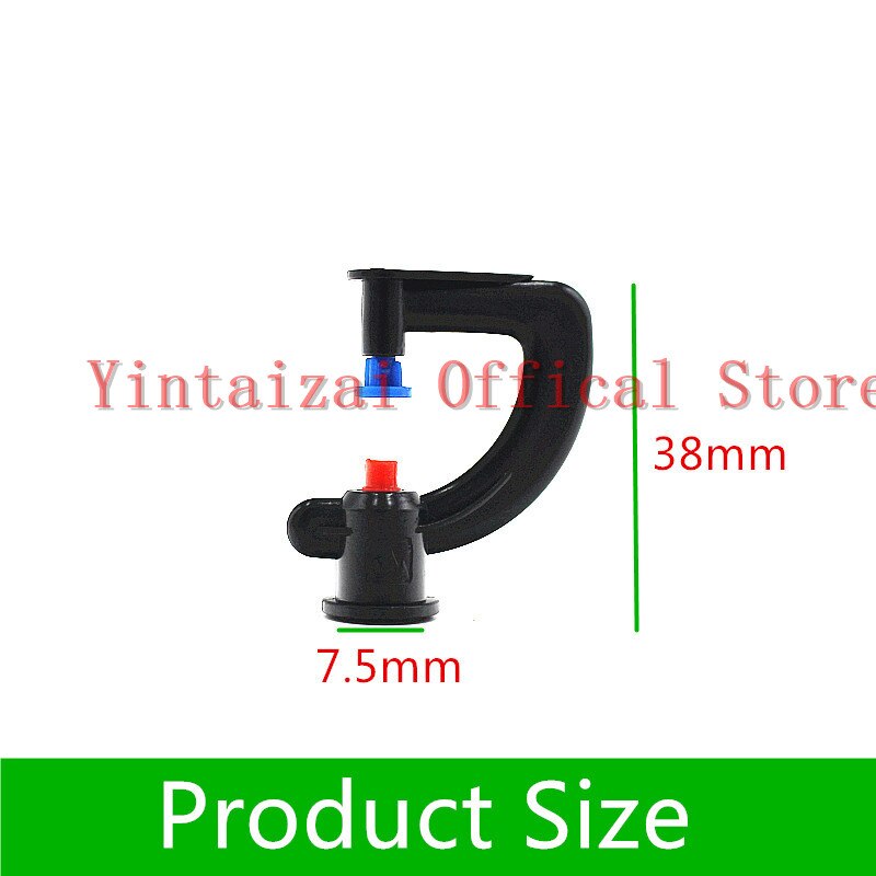 Tesmotor 100x Bewässerungs-Düsen - Verstellbare Nebelsprinkler Für Garten & Gewächshaus