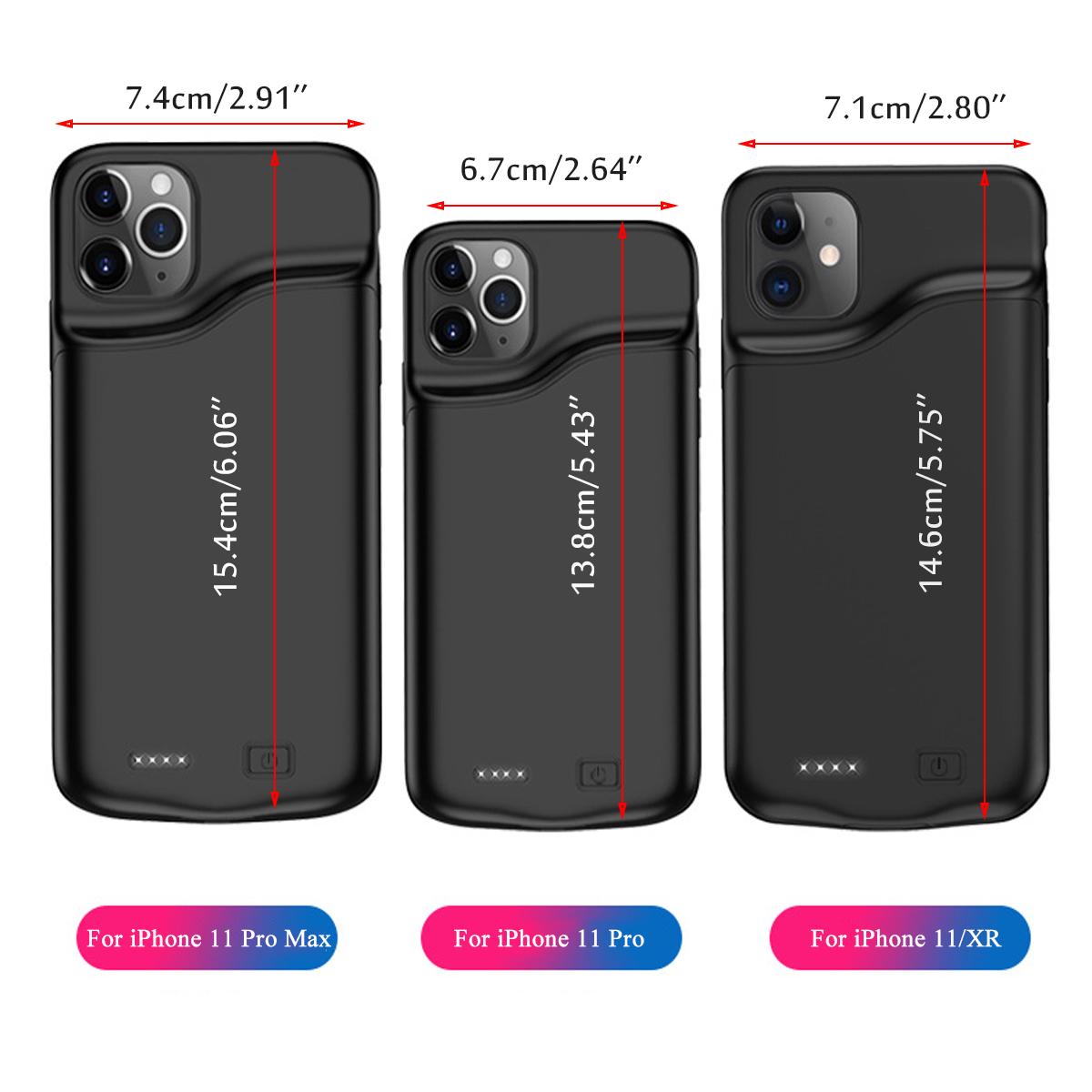 Funda de carga de batería de 6000mAh para iPhone 11 batería externa de carga Ultra externa para iPhone 11 Pro 11 Pro Max