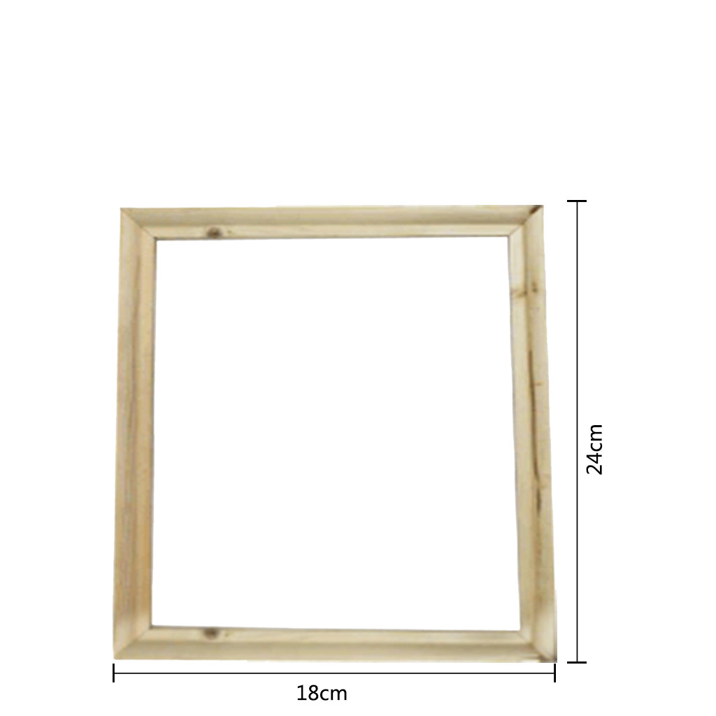 Zauberstab dekoration Holzrahmen für Leinwand Ölgemälde Natur DIY Rahmen Bild inneren Bilderrahmen Schreibtisch-Ornament für Raum dekor: dunkel Grau