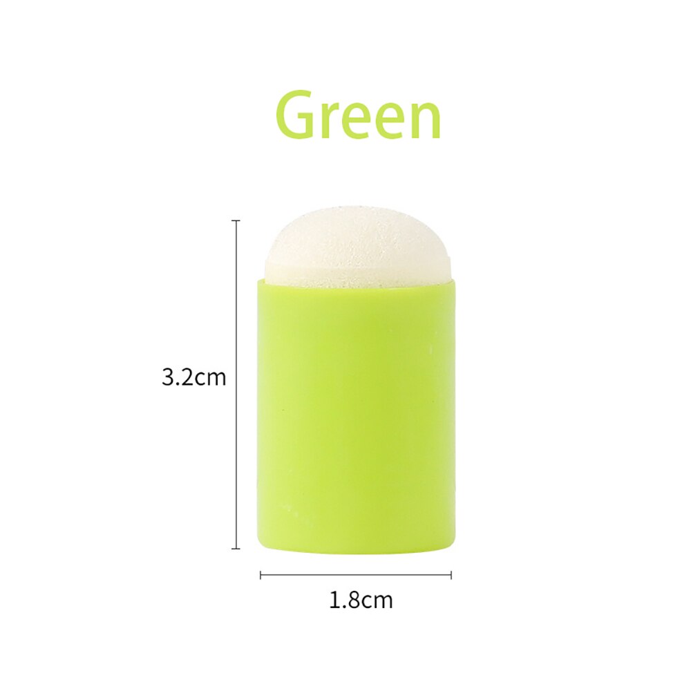 Colorful Makeup Finger Sponge Ink Pad Tools for Painting Ink Pad Stamping Diary Album Art Tools Stationery: Green
