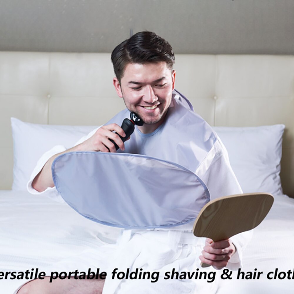 1pc Uomo Barba Rasatura Grembiule Bavaglino Portatile baffi Grembiule Pieghevole Bagno Barba Panno di Pulizia per La Casa Da Barba protettore