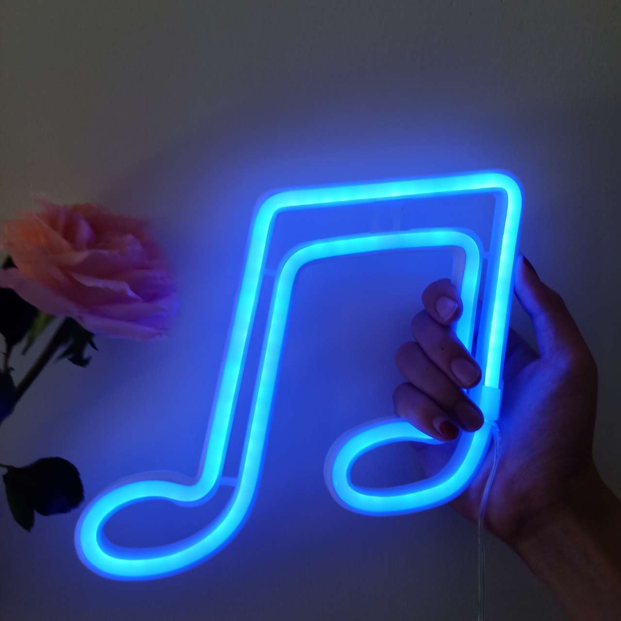 Music Symbol LED Neon Light Sign Wall Hanging Art Night Lamp for Room Wedding Party Home Decor Wall Lamp Xmas Birthday