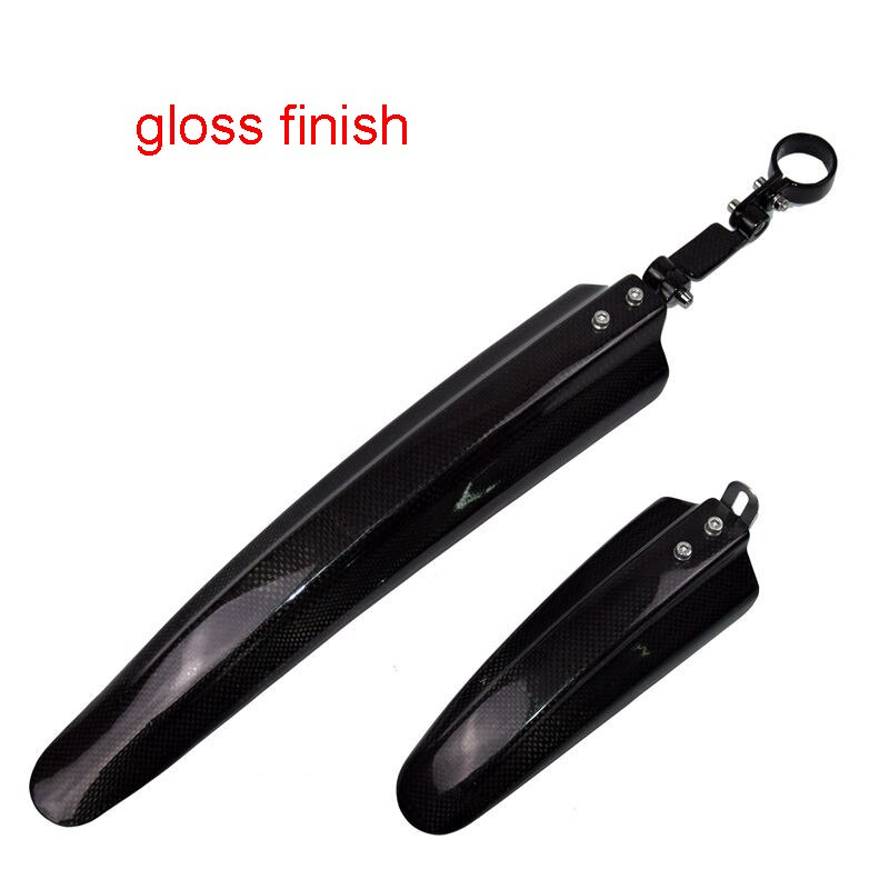 Más ligero montaña y carretera y plegado bicicleta matt 3K fibra de carbono de guardabarros bicicleta mudgard ultraligero guardabarros MTB: gloss finish