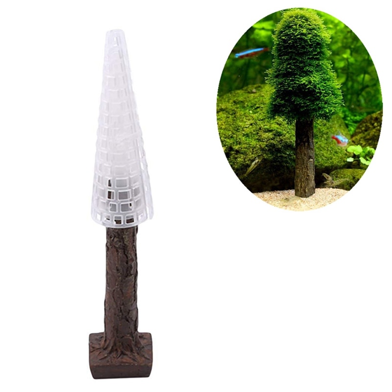 Aquarium Landscape Artificial Green Mossy Tree Christmas Tree Fish Tank Decorations Aquarium Accessories