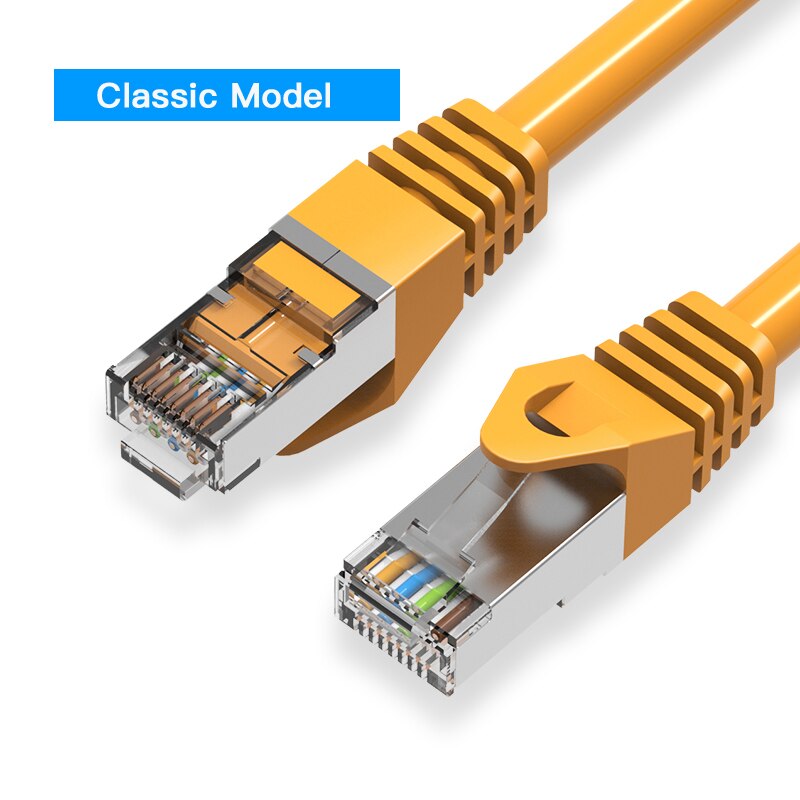 Vention CAT6A Ethernet Cable SSTP RJ45 Lan Network Cable 10 Gigabit High Speed 500MHz Cat6 a Patch Cord for Modem Router Cable: YELLOW / 8m