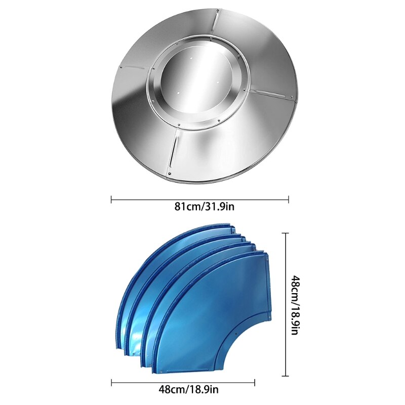 Patio Heater Top Reflector Shield Voor Heater Outdoor Vervangende Onderdelen Accessoires Voor Outdoor Propaan