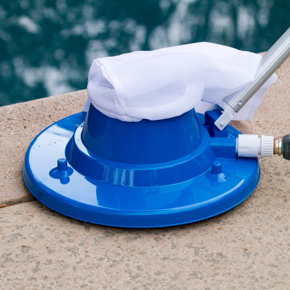 Pool Cleaning Tool Suction Head with Mesh Bag Swimming Pool Vacuum Cleaner Swimming Portable Outdoor Elements Pool Suction Head