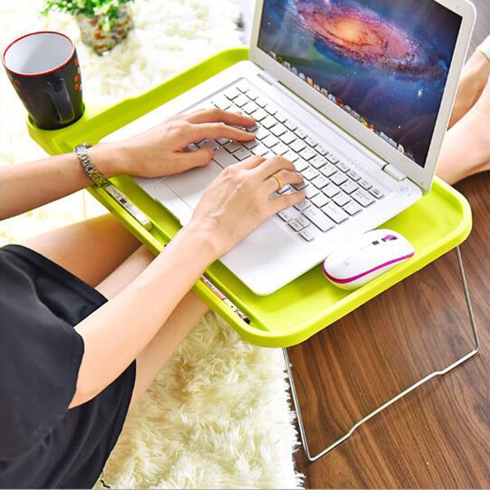 Adjustable Portable Laptop Table Dormitory Laptop Stand Ergonomic Notebook Table for Sofa Bed Picnic Table Folding Laptop Desk