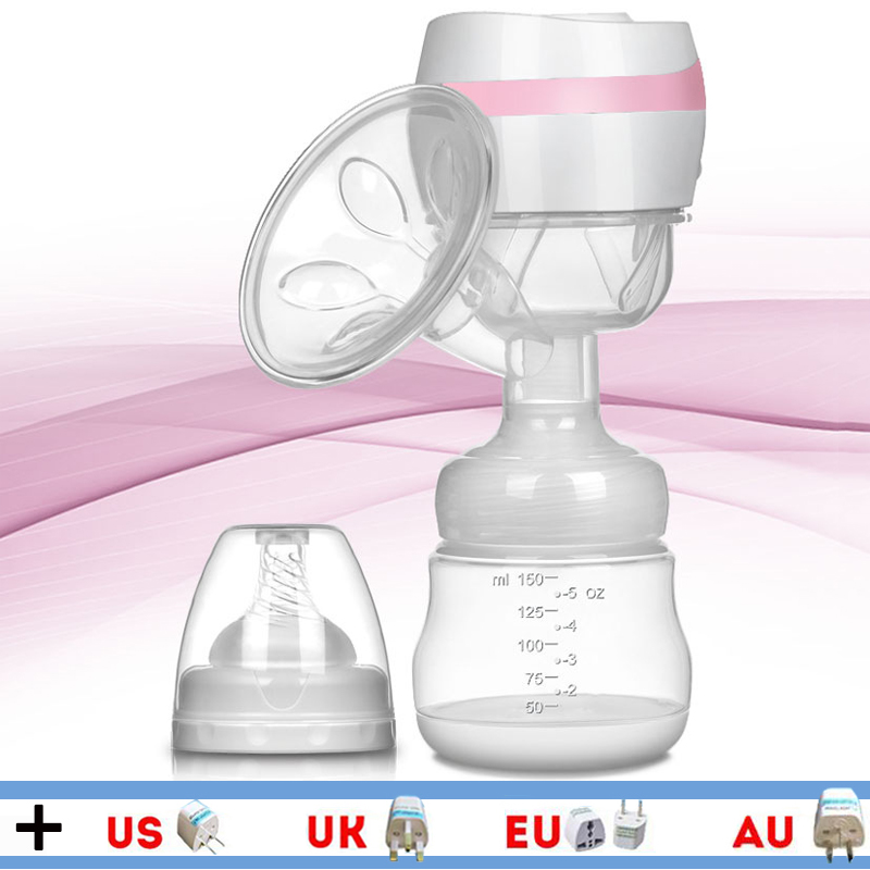 USB Electric Breast Pump With Milk Bottle BPA Free Powerful Nipple Suction Infant Baby Breast Feeding Product Integrated Machine