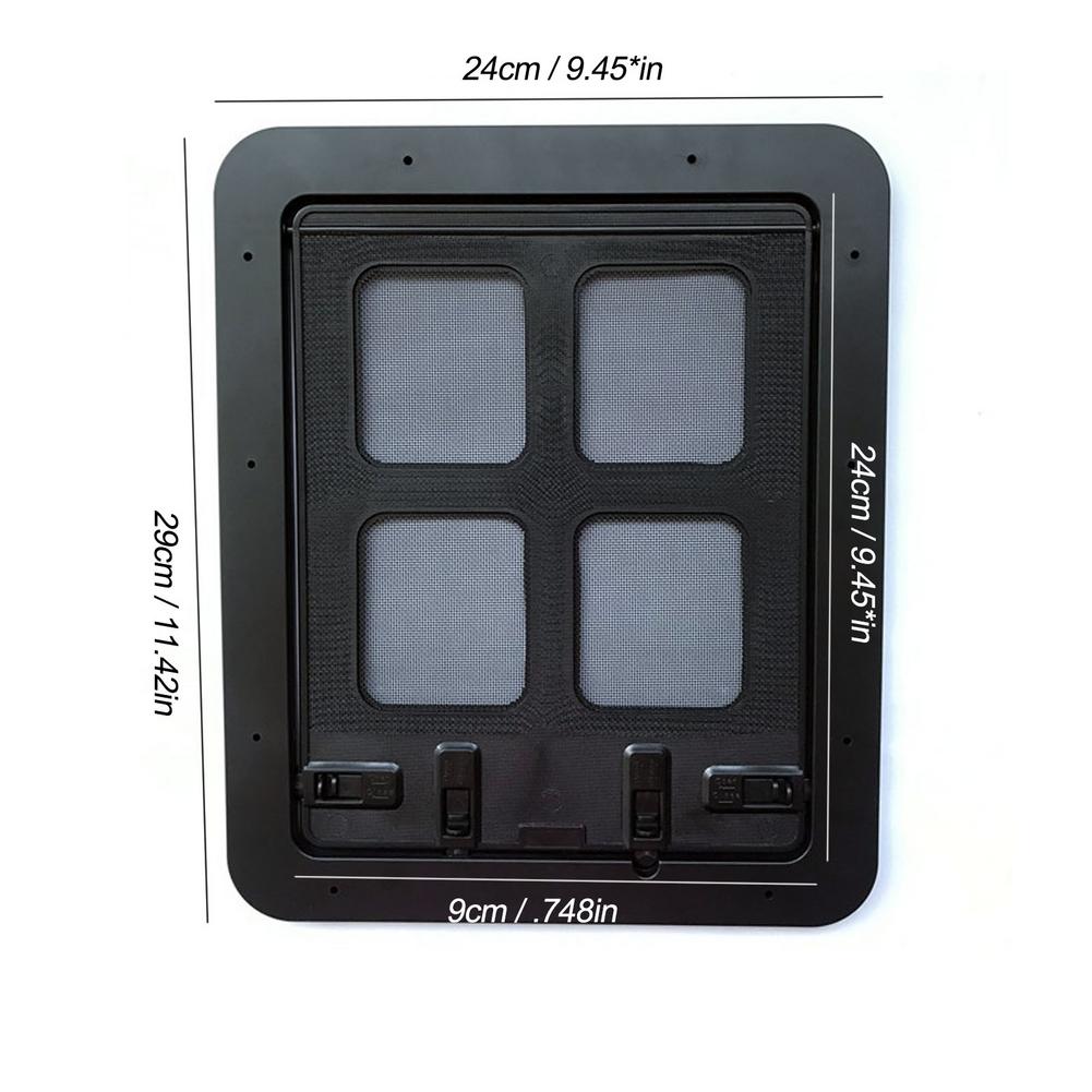 Pet Screen Door Automatic Lockable Screen Dog Door Window Security Flap Gates Pet Tunnel Dog Fence Free Access Door For Home