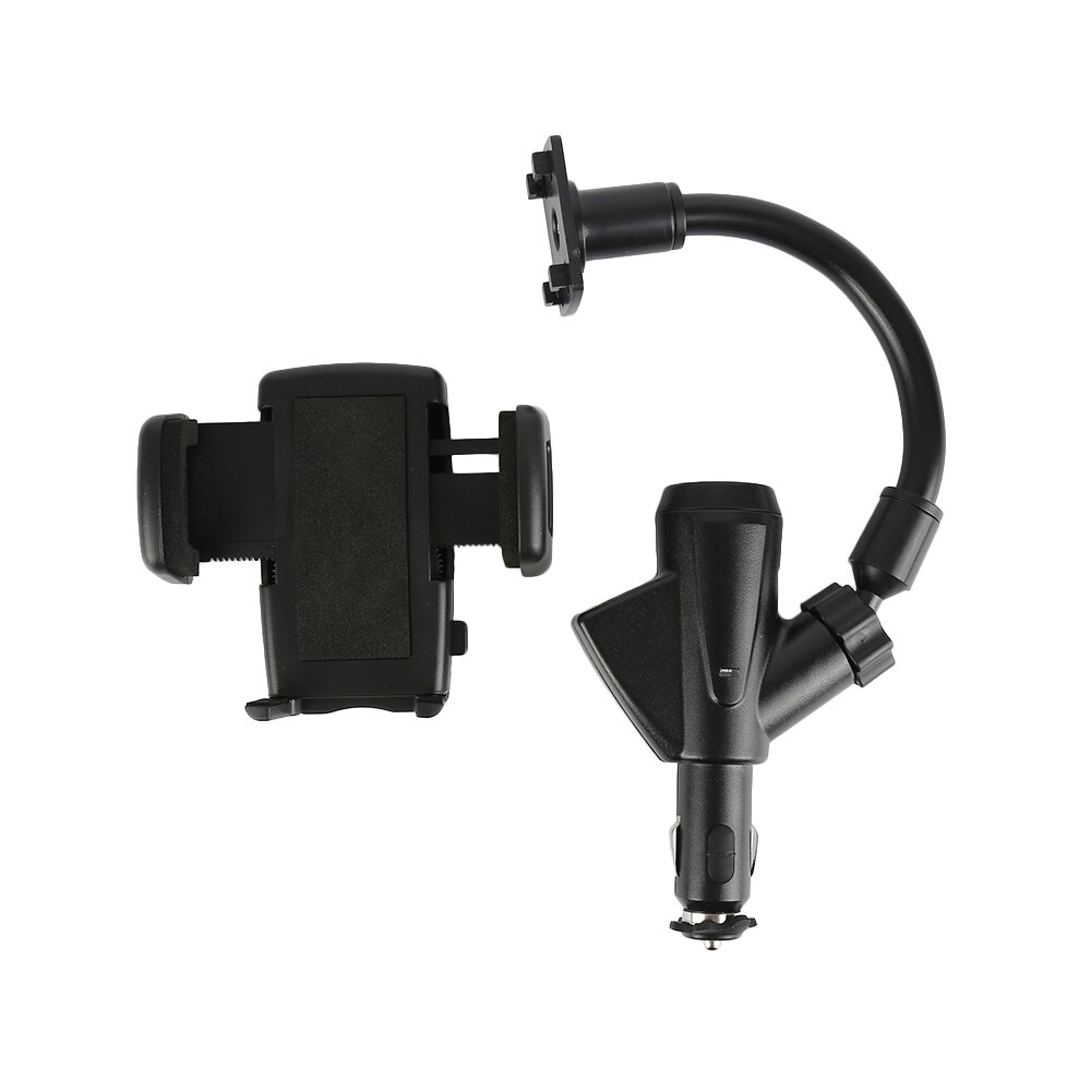 Dual USB Car Charger Houder met Sigarettenaansteker Opladers voor Mobiele Telefoon Auto Interieur Accessoires Auto Styling