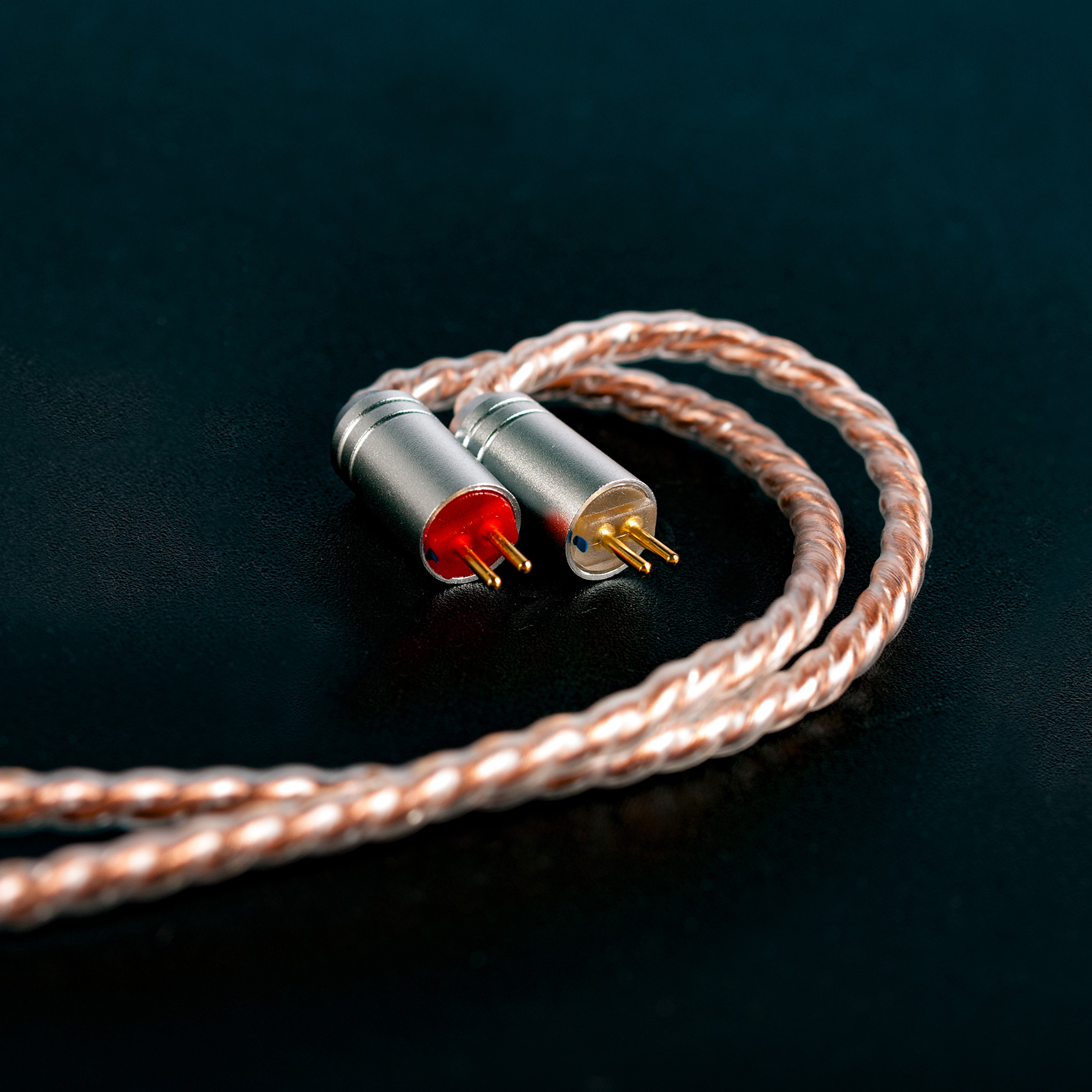 KBEAR 4 Core cuivre mise à niveau câble d'écouteurs 2PIN/QDC/MMCX/TFZ écouteurs connecteur pour KBEAR KB06 KZ ZSN PRO casque HIFI casque