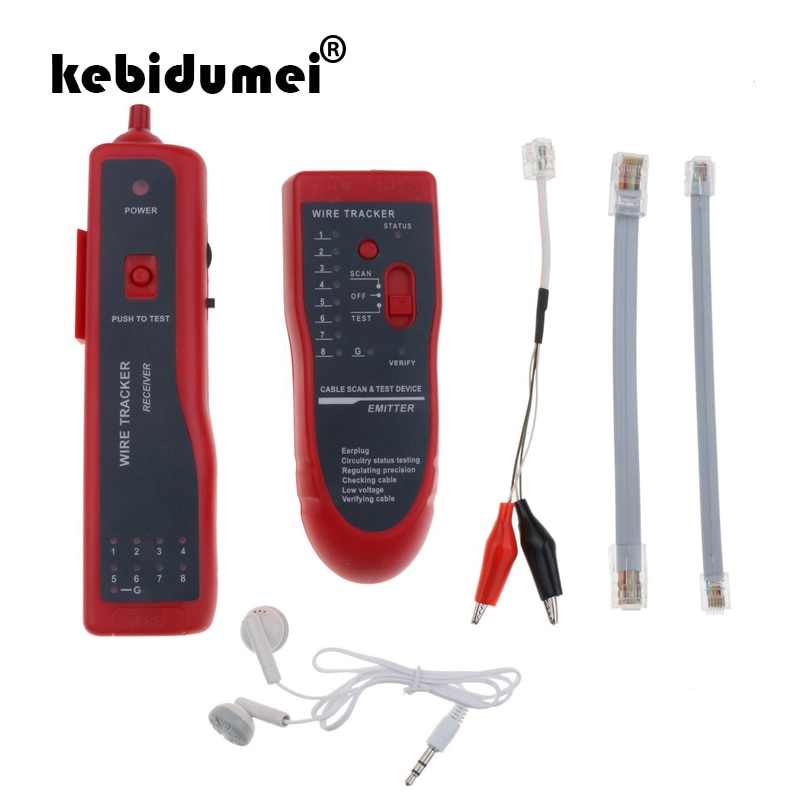 Kebidumei multifonction RJ11 RJ45 câble fil Tracker téléphone réseau téléphone générateur testeur diagnostiquer ton outil de mise en réseau