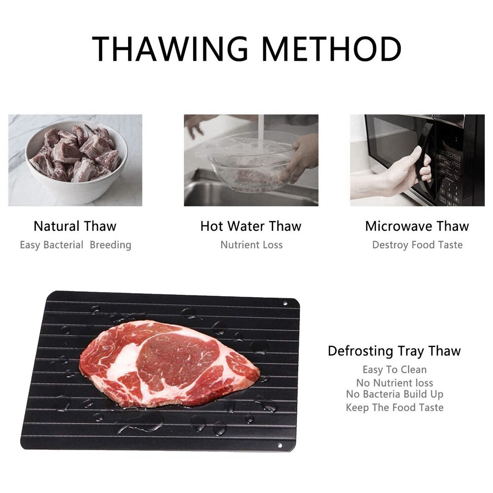Fast Defrosting Tray Food Meat Fruit Thaw Frozen Quick Defrosting Plate Board Defrost Kitchen Gadget Tool