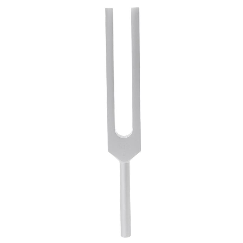 Diapasón de aluminio de 512HZ para chakras, vibración de sonido curativo con bolsa para martillo