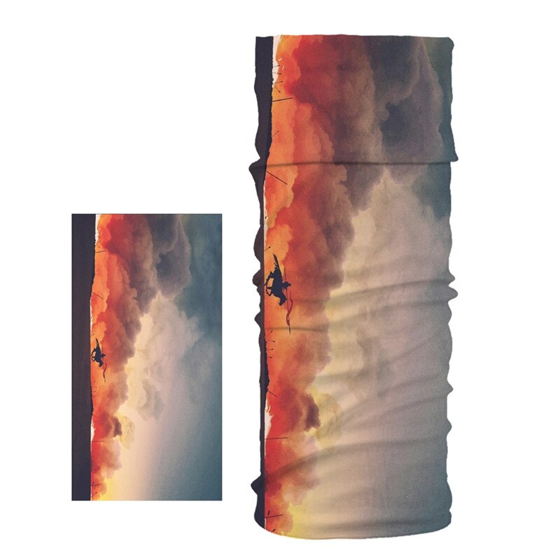 Imixlot Hiphop Stil Multifunktions Bandanas Wissenschaft Fiction Landschaft Gedruckt Stirnband Nahtlose Rohr Schal Unisex balaclava: C
