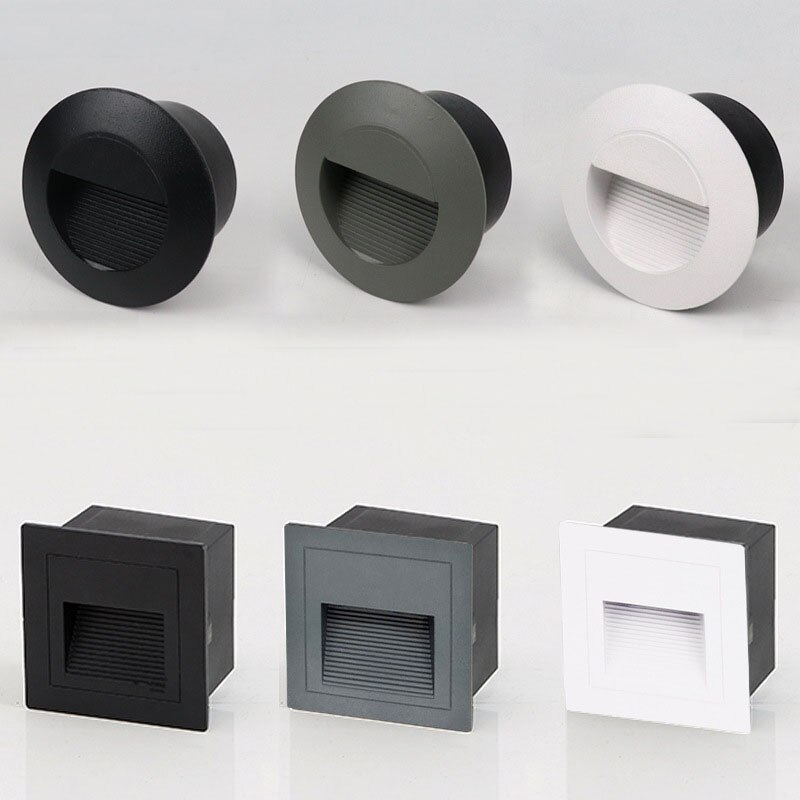 Outdoor Led Stair Step Light 3W Round Waterproof R... Vicedeal