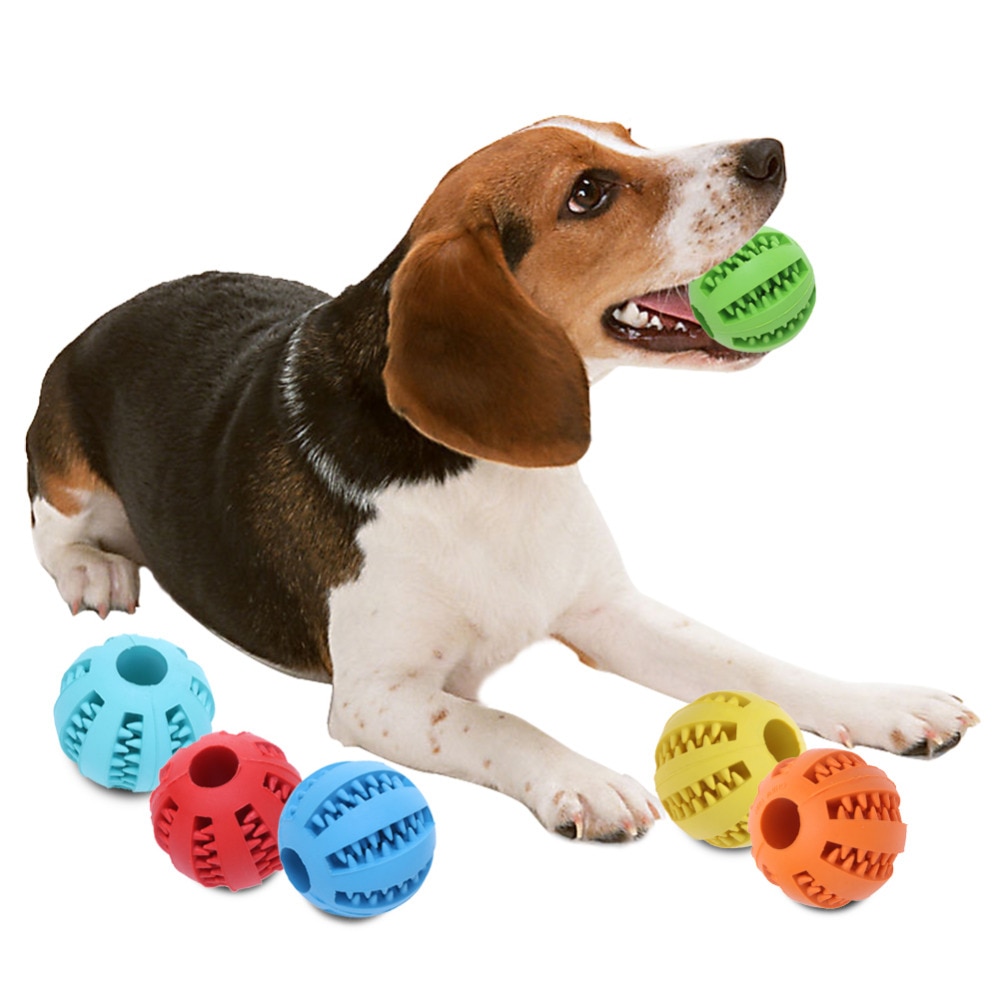 5/7 cm hundelegetøj interaktive gummibolde kæledyr hund kat hvalp elasticitet tænder bold hund tygge legetøj tand rense bolde legetøj til hunde
