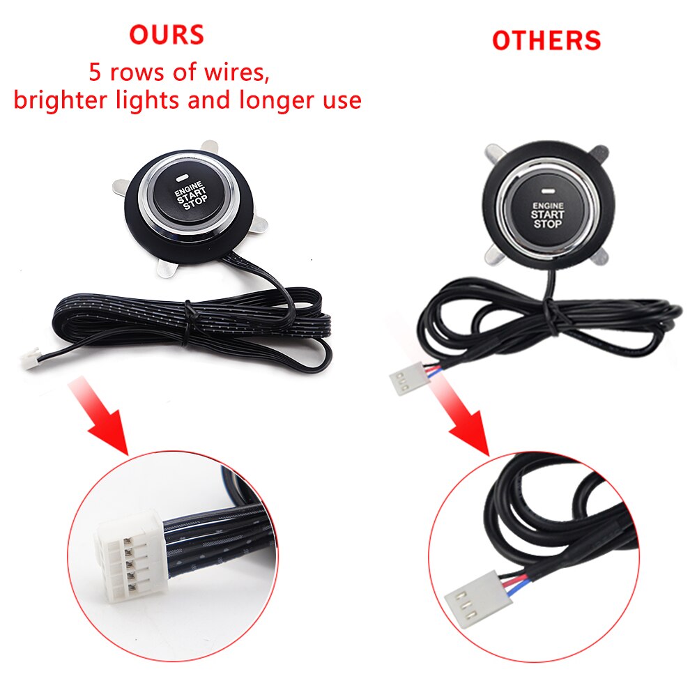 KirBin Car Ignition System With Security Protection,Car Central Locking And Remote Control,Start For Car With Start Stop Button