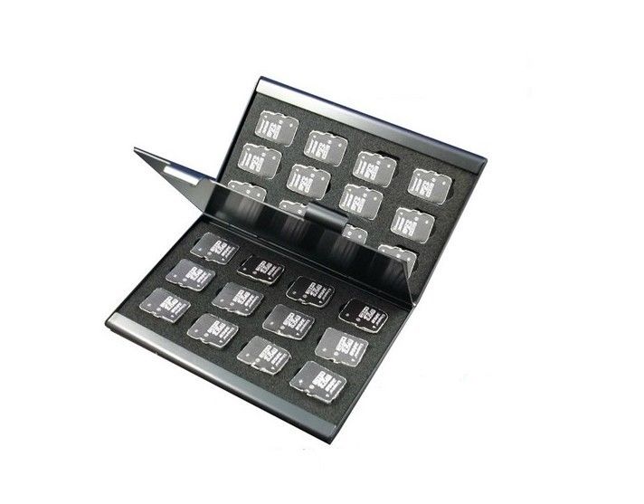 ! Microsd Card Case Aluminium Memory Card Case Draagbare Card Box Houders Voor Microsd-kaart 24Pcs