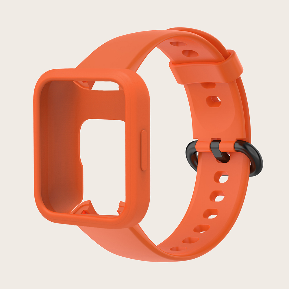 Pour Redmi Watch 2 bracelets + étui de protection Bracelet 2 en 1 Bracelet en Silicone Bracelet de montre pour Redmi Watch 2 Lite: Bleu poudre
