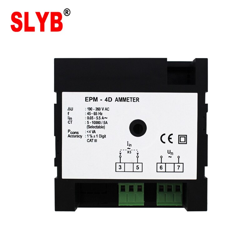96*96 Single Digital Ammeter Current Measure Amp Meter EPM-4D