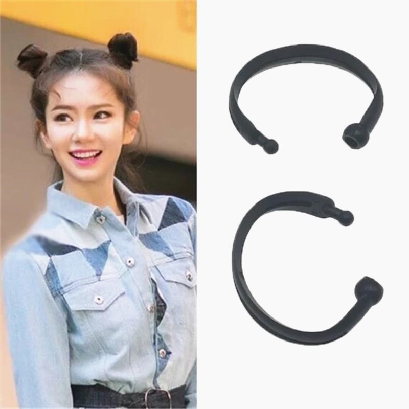 2 Stuks Magic Hair Quick Maker Haarband Bud Ronde Diy Donut Hair Styling Tools Hoofdband Voor Vrouwen Koreaanse haar Accessoires