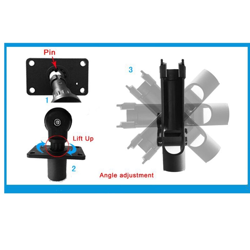Support de canne pour bateau de pêche gonflable, siège de Kayak rotatif