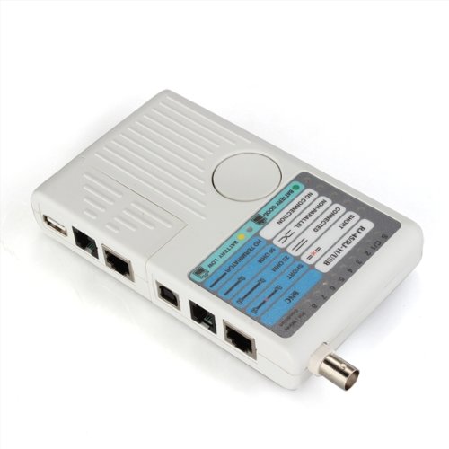 CAA USB Handheld Wire RJ45 BNC RJ11 1394 Ethernet Network LAN Cable Tester