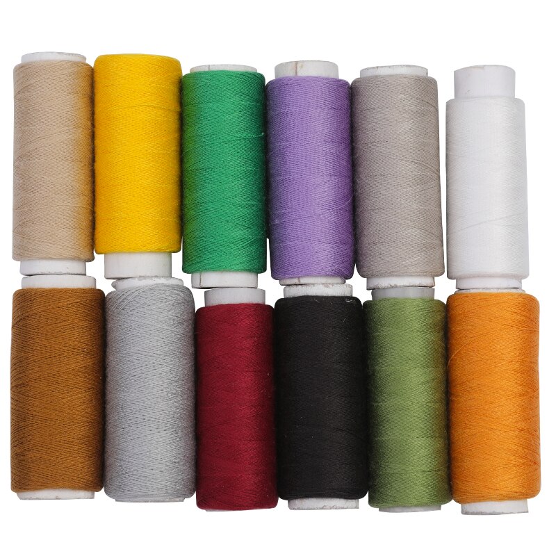 12 Spools/Lot Sewing Thread Yarn Strong And Durable Thread Multicolor For Sewing Hand Sewing Machine Yarn Knitting: Type7