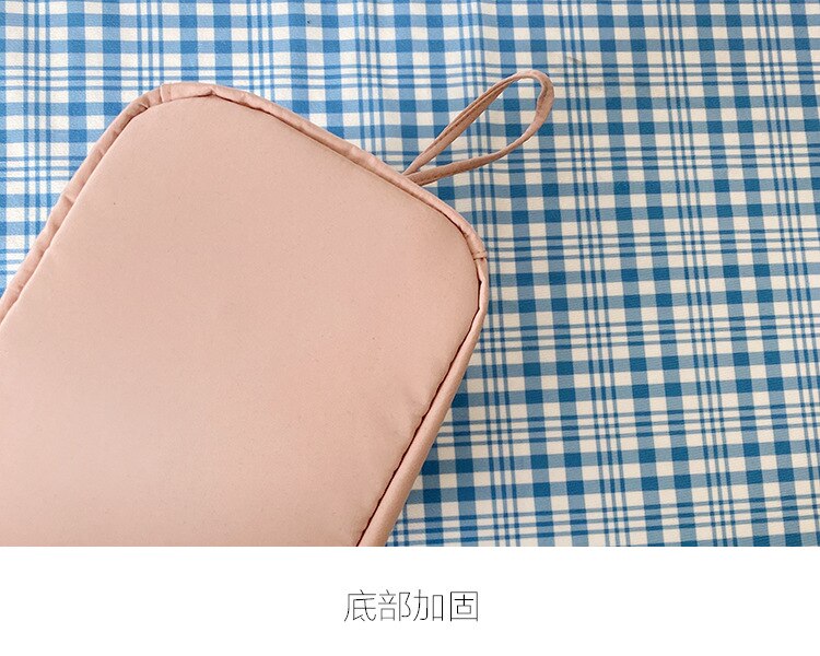 Solid Polyester String Katoen Draagbare Handtas Vrouw Pure Make Mini Tassen Mini Leuke Korea