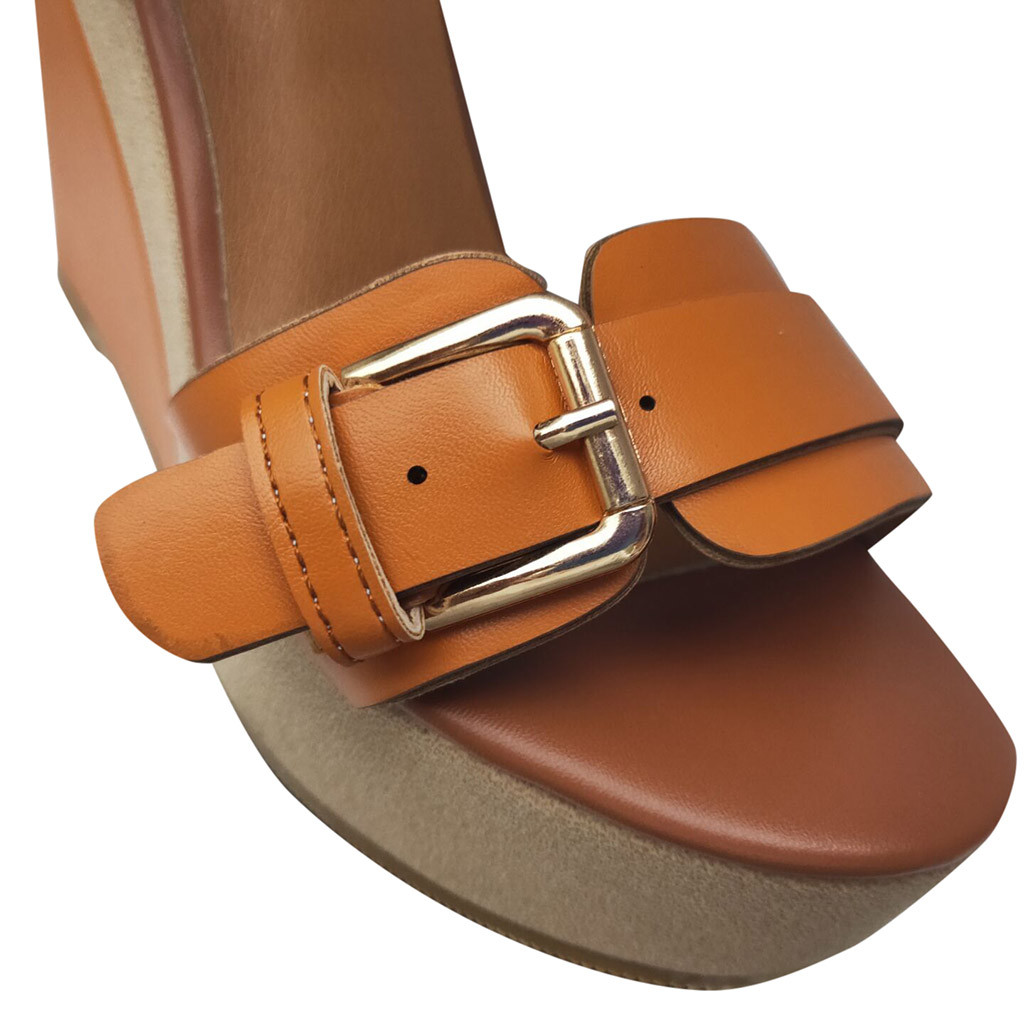 Zomer Sandalen Peep Toe Sleehak T-Strap Comfort Romeinse Hoge Hee Schoenen Toenemende Platform Schoenen Vrouwen Plus maat 43