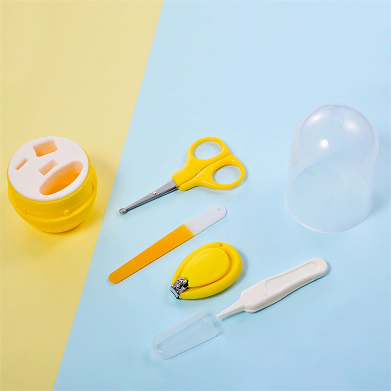 Pasgeboren Babynail Schaar Nail Care Kit 4Pcs Baby Accessoires Pasgeboren Kinderen Veilig Draagbare Nagelknipper Schaar Bestand Pincet