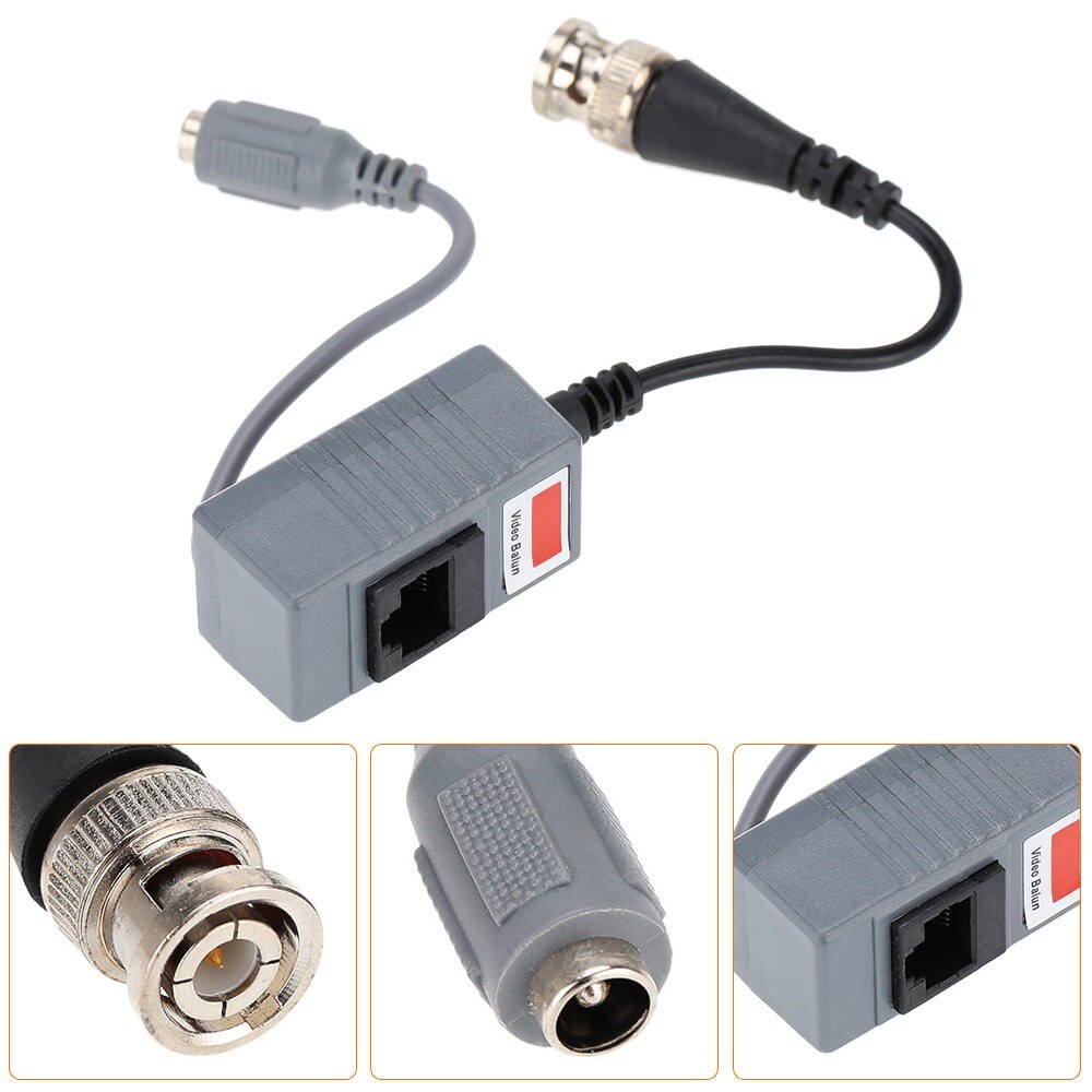 CCTV Camera Video Balun Transceiver BNC UTP RJ45 Video and Power over CAT5/5E/6 Cable