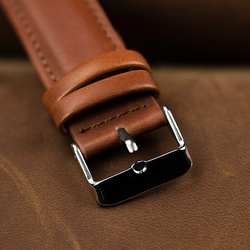 BOBO BIRD WE25 Mens Watch with Metal Case Wooden Dial Face Soft Leather Band Quartz Watches for Men Women