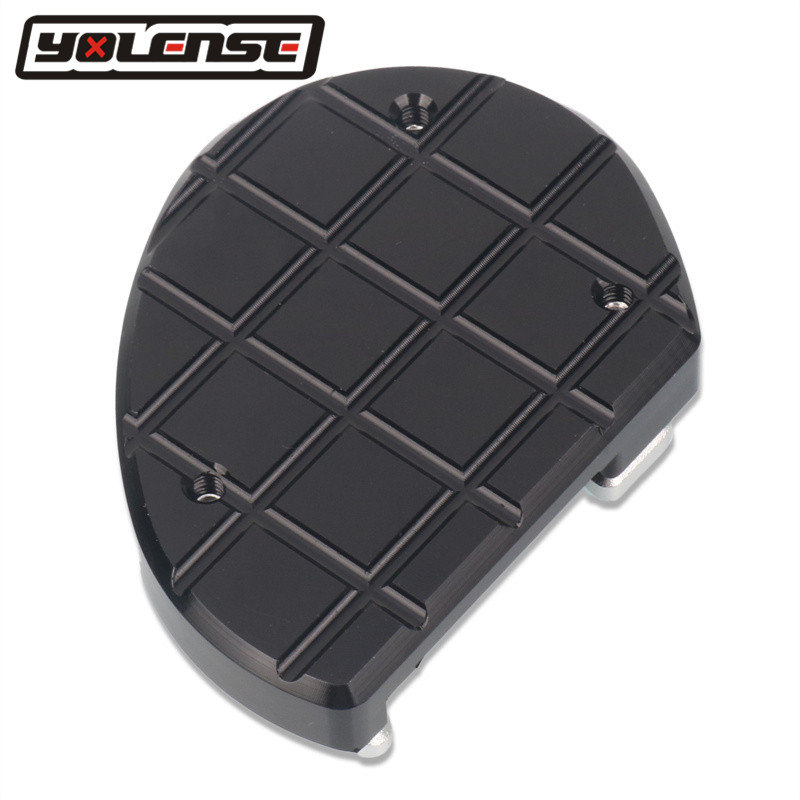 Für Bobber Speedmaster Motorrad CNC Seite Stehen Pad Platte Ständer Vergrößerer Unterstützung Erweiterung