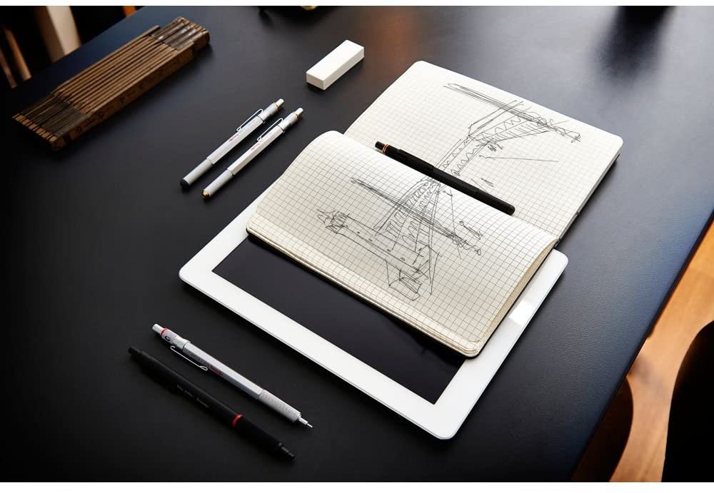 Rotring 600-lápiz mecánico negro, 0,5mm, 0,7mm, lápiz suave de dibujo técnico