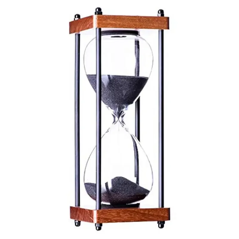 Grote Zandloper Timer 60 Minuten, Metalen Zandloper Zandloper Zandglas Klok, Tijdmanagement Tools Voor Keuken Thuis Kantoor Decor