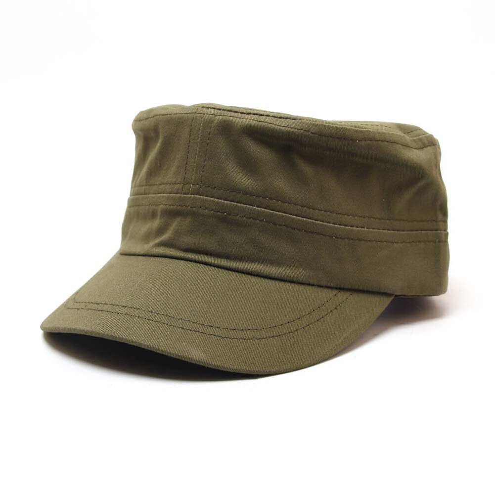 Army cadet baseball kasket sommer udendørs almindelig camo hat til mænd kvinder ll@ 17: Militærgrøn
