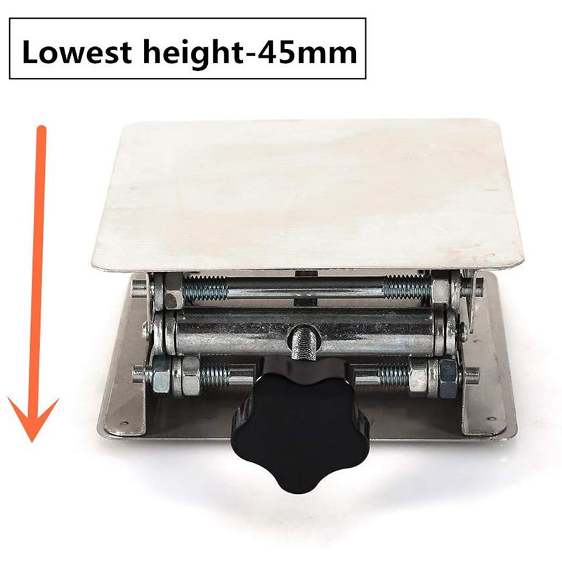 Stainless Steel Manual Lifting Platform Lab Lifter Stand Rack Scissor Laboratory Best Price