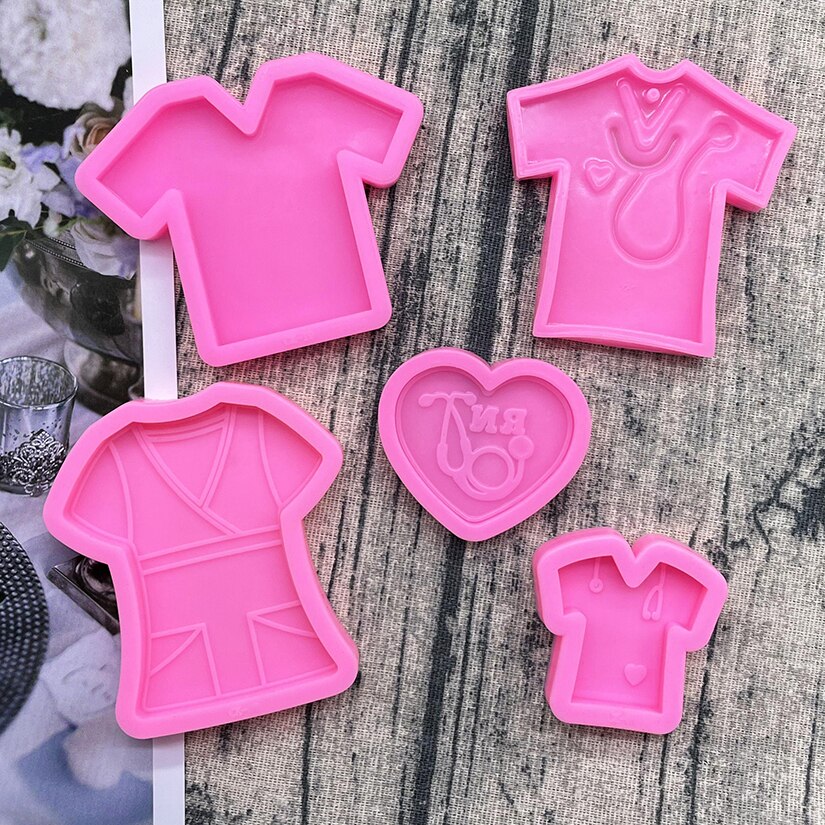 Sjuksköterska uniform silikonform sugarcraft fondant tårta dekorationsverktyg cupcake choklad bakform