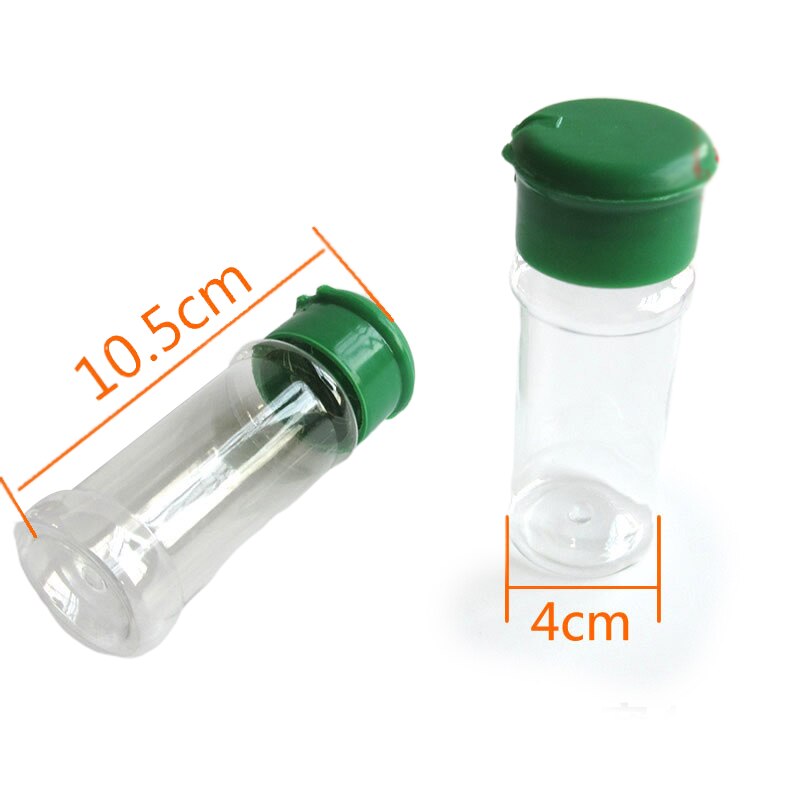 Zout Shaker 100Ml Plastic Kruidkruik Bbq Zout Barbecue Kruiderij Houder Flessen Zout Peper Shaker Kan Keuken Gadget 10/20Pcs