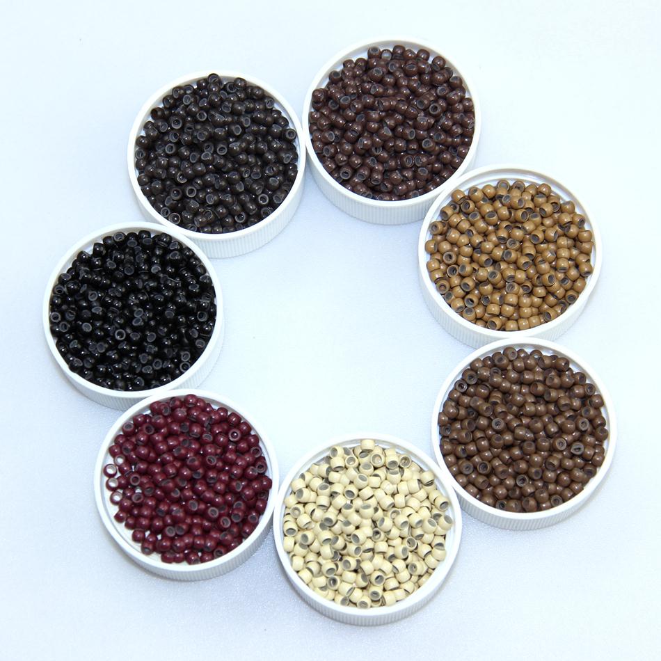 Silicone Micro Beads Nano Rings Hair Extension Kits 500pcs/bottle Silicone Liner Hairstylist Dedicated Hair Extension Tools