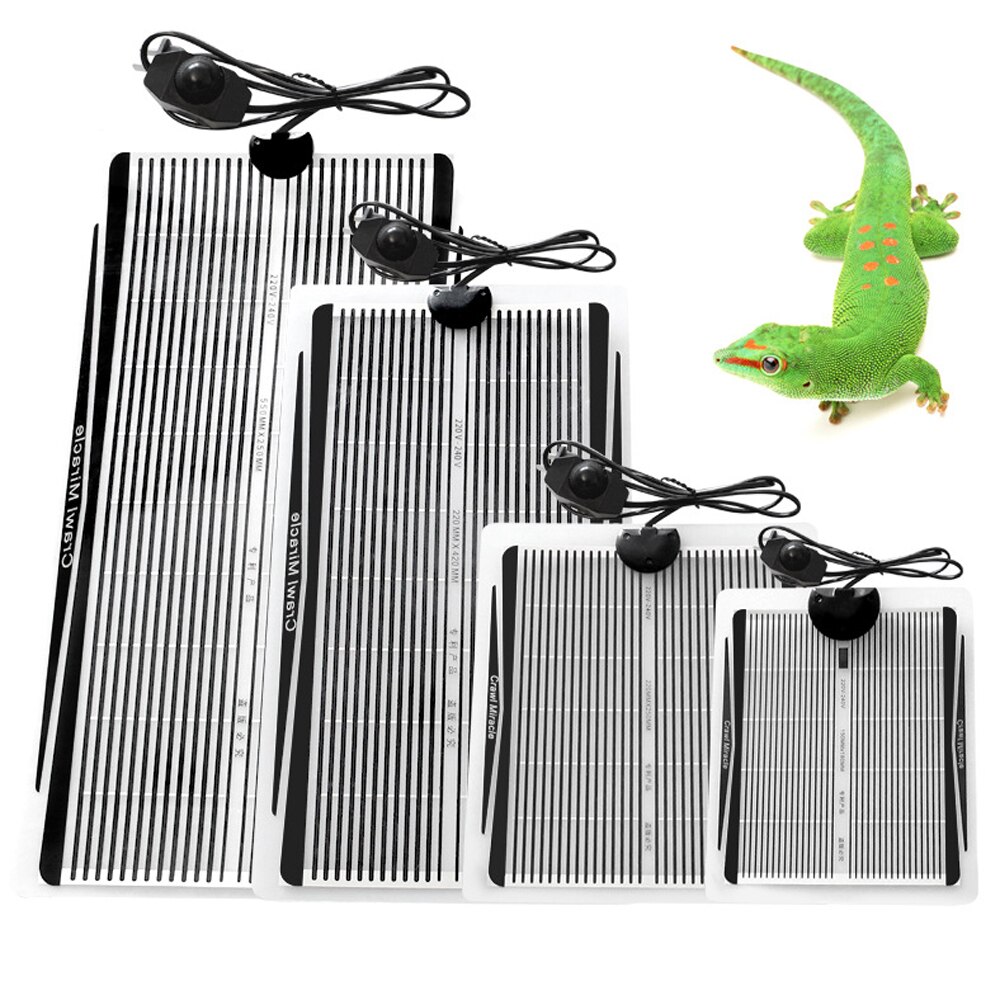 Terrarium Reptiles Heat Mat with EU/UK plug Climbing Pet Heating Warm Pads Adjustable Temperature Controller Mats Supplies