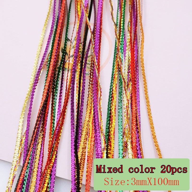 Pelucas de arcoíris para niños, cinta de pelo trenzada colorida, cinta para el pelo trenzada: jinsidai20pcs